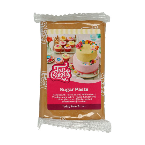 FunCakes Fondant Teddybär Braun - 250g