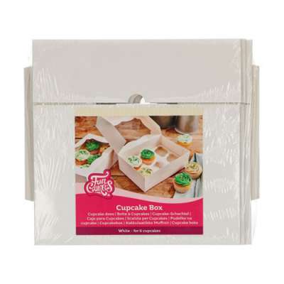KAPAK Tortenkarton | 36x36x25 Cm | Weiß | Stabiler Transportkarton Aus Wellpappe | Inkl. Griff | Für Bäckerei, Konditorei & Hobby