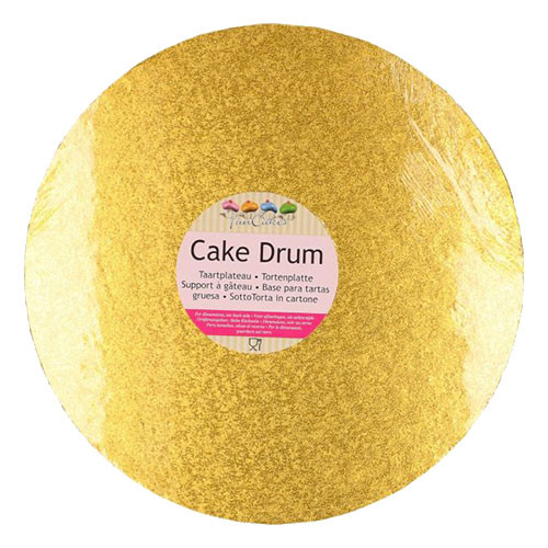 FunCakes Cake Drum - Tortenplatte - Rund 30,5 cm Gold
