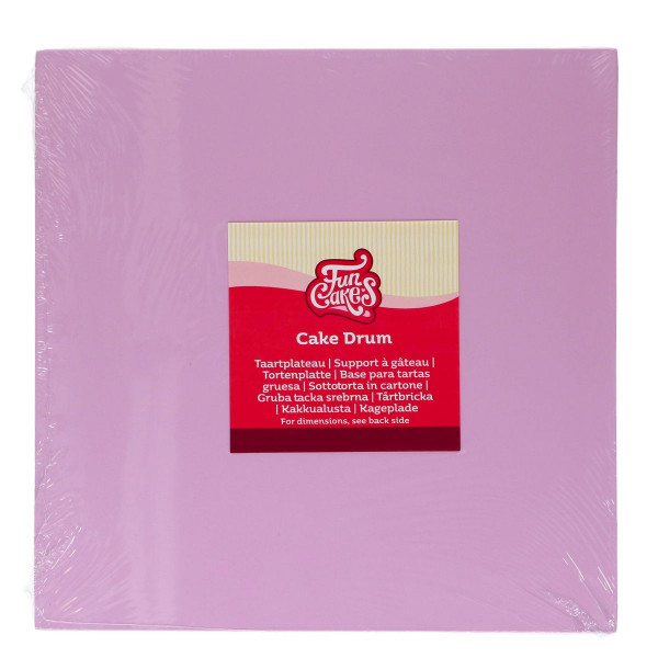 FunCakes Cake Drum - Tortenplatte - Quadratisch 30 cm Pastel Purple