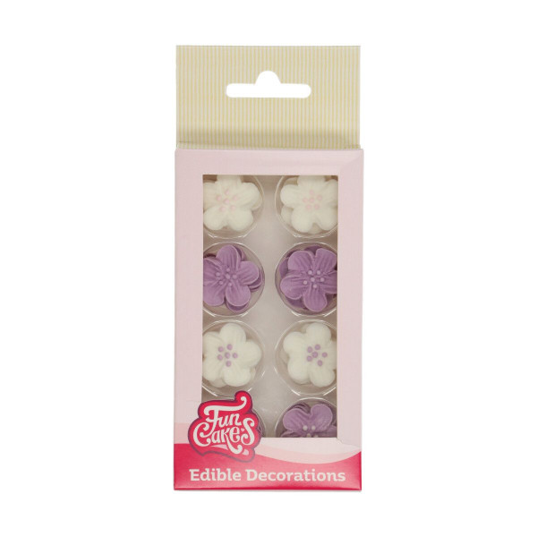 FunCakes Zuckerdekorationen - Blüten Mix Lila