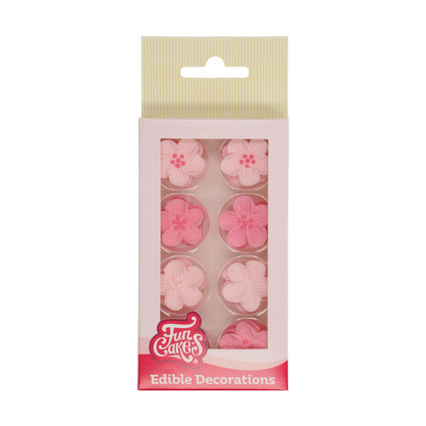 FunCakes Zuckerdekorationen - Blüten Mix Pink Rosa