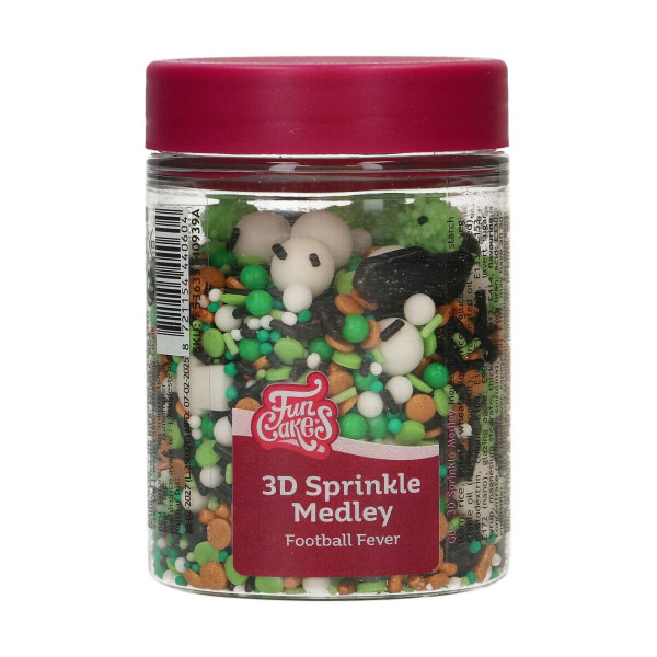 Football Fever Sprinkle Medley – Streusel-Mix für Fußballtorten